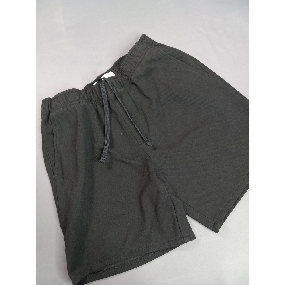 Zara Man Black Textured Knit Shorts Mens Size Medium Elastic Drawstring Waist